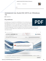 Instalación de AutoCAD 2015 en Windows 10 - Seburgi