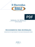 Manual de serviço para reparação de sistema de refrigeração selado