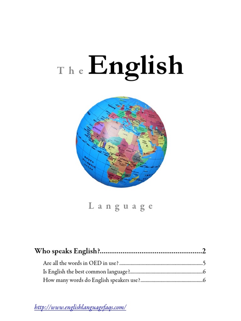 presentation about english language pdf