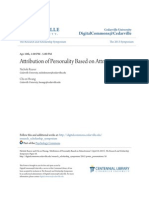 Attribution of Personality Based on Attractiveness