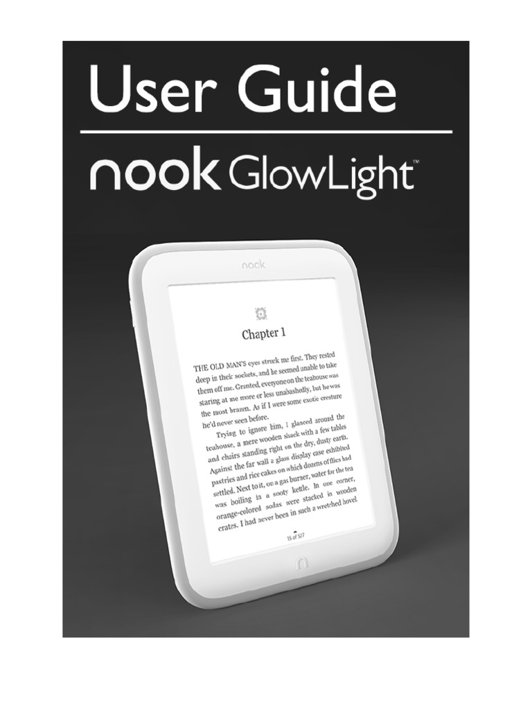 User Guide-NOOK GlowLight | Barnes & Noble Nook | Barnes & Noble