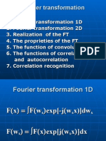 Fourier transformation