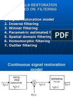 SIGNALS RESTORATION  BASED ON  FILTERING