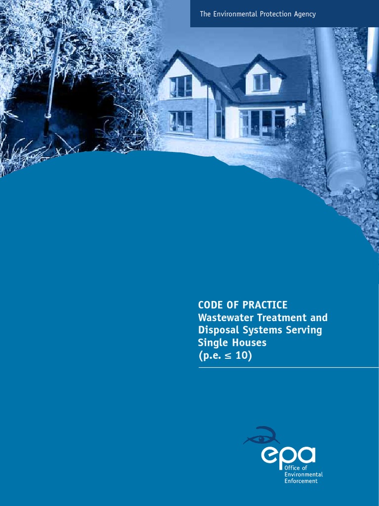 EPA Code of Practice Wastewater Treatment and Disposal Systems | PDF ...