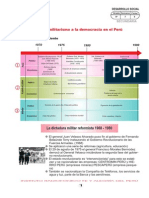 Del Último Militarismo A La Democracia en El Perú