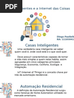 Casas Inteligentes e a Internet Das Coisas