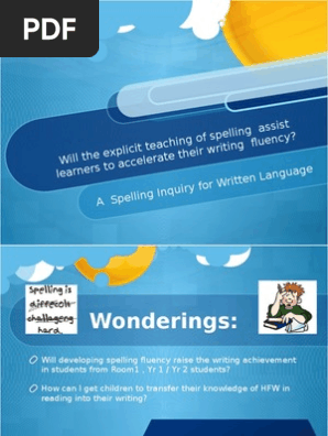 Spelling Inquiry 2015