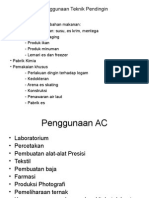 Penggunaan Teknik Pendingin