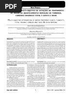 FERREIRA FILHO S S e MARCHETTO M - Otimização Multi-objetivo de Estações de Tratamento de Águas de Abastecimento - Remoção de Turbidez Carbono Orgânico Total e Gosto e Odor