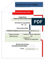 UNIDAD II Ejercisios Investigaccion de Operacciones