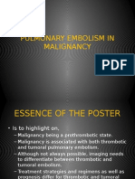 Pulmonary Embolism in Malignancy: Differentiating Thrombotic and Tumoral Emboli
