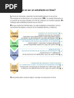 Qué Es Ser Un Estudiante en Línea Diagrama