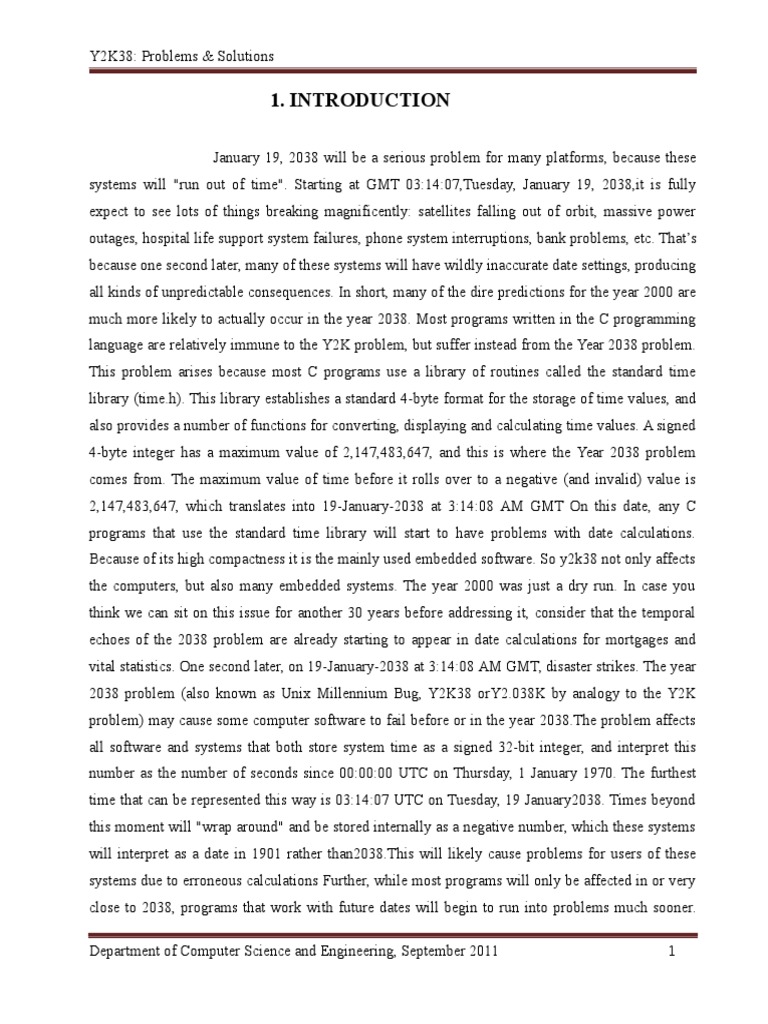 Y 2 K 38 | PDF | 64 Bit Computing | Computer Programming