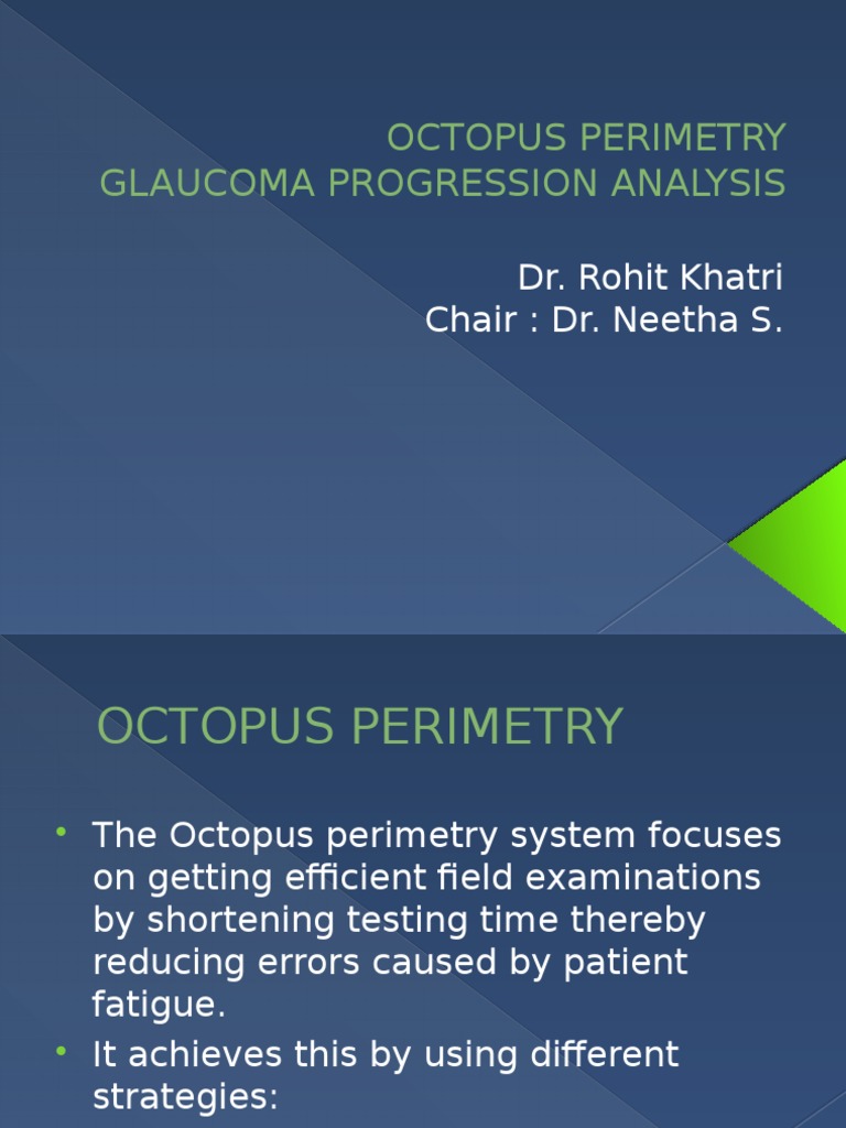Octopus Perimetry for Glaucoma Analysis | PDF | Sensitivity And ...