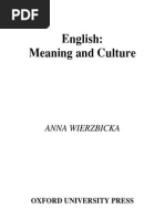 A. English Meaning and Culture