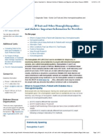 Diabetes - Sickle Cell Trait and Other Hemoglobinopathies and Diabetes: Important Information For Providers - National Institute of Diabetes and Digestive and Kidney Diseases (CHECKED)