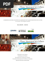 Apresentacao Salvador-plano Municipal de Cultura de Vitoria