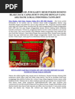 Download Situs Bandar Judi Poker Domino Online BCA BNI BRI Mandiri by Garin Kosasih SN290699575 doc pdf