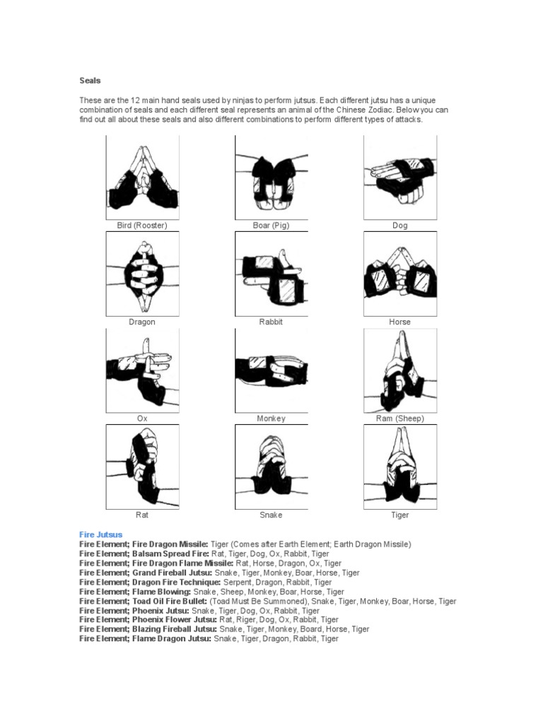 How To Do Fireball Jutsu Hand Signs
