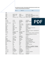 List of Kata Kerja Tak Beraturan