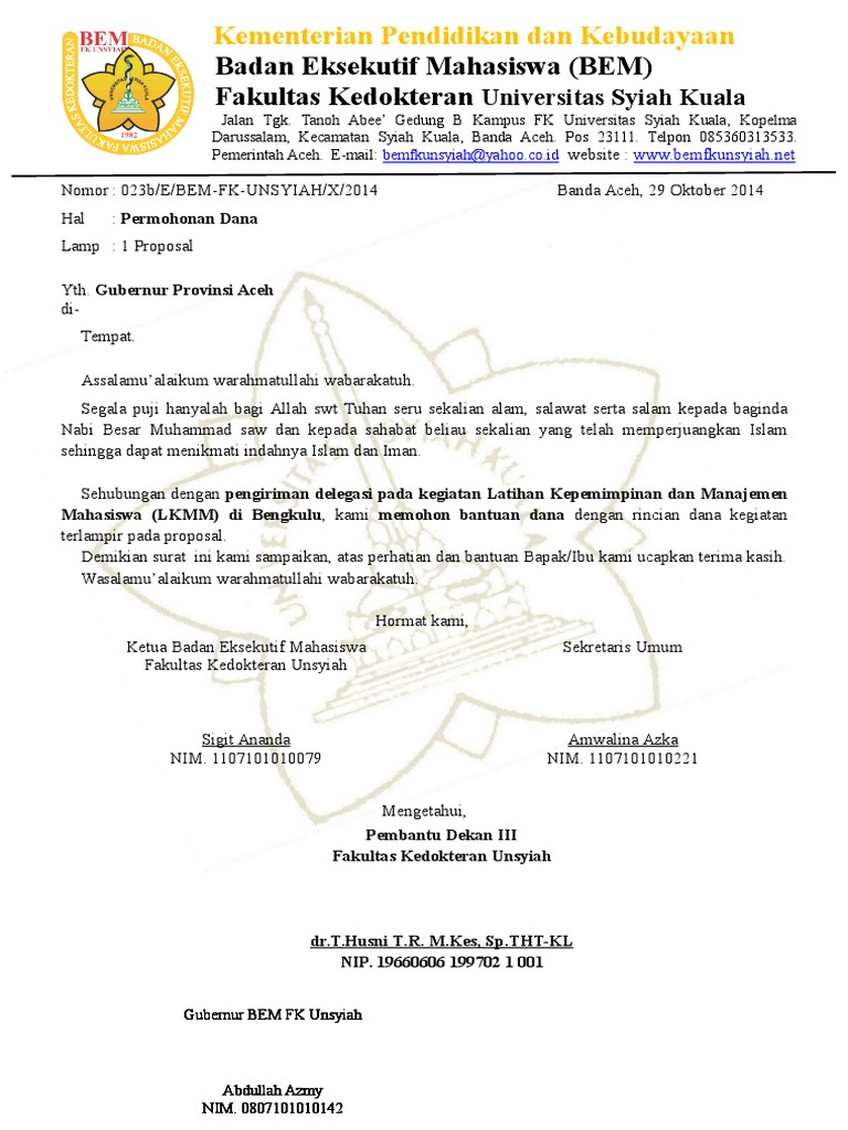 Surat Pemberitahuan Acara Dan Undangan Donor Darah