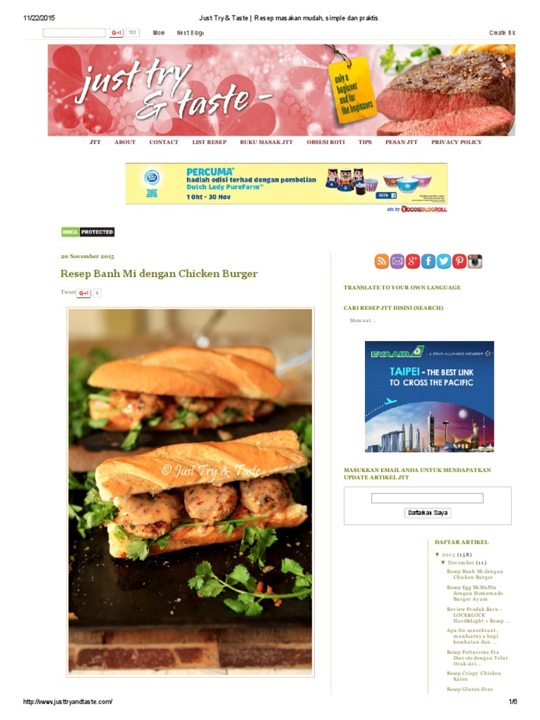  Just  Try  Taste  Resep  Masakan Mudah Simple Dan Praktis