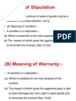 Warrant Under Sales of Goods Act