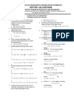 Simulasi Uas Semester 3 (Matriks Dan Ruang Vektor)