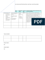 Informal / Formal Performance Improvement Plan (Insert Date, Insert Name, Insert Review Date)