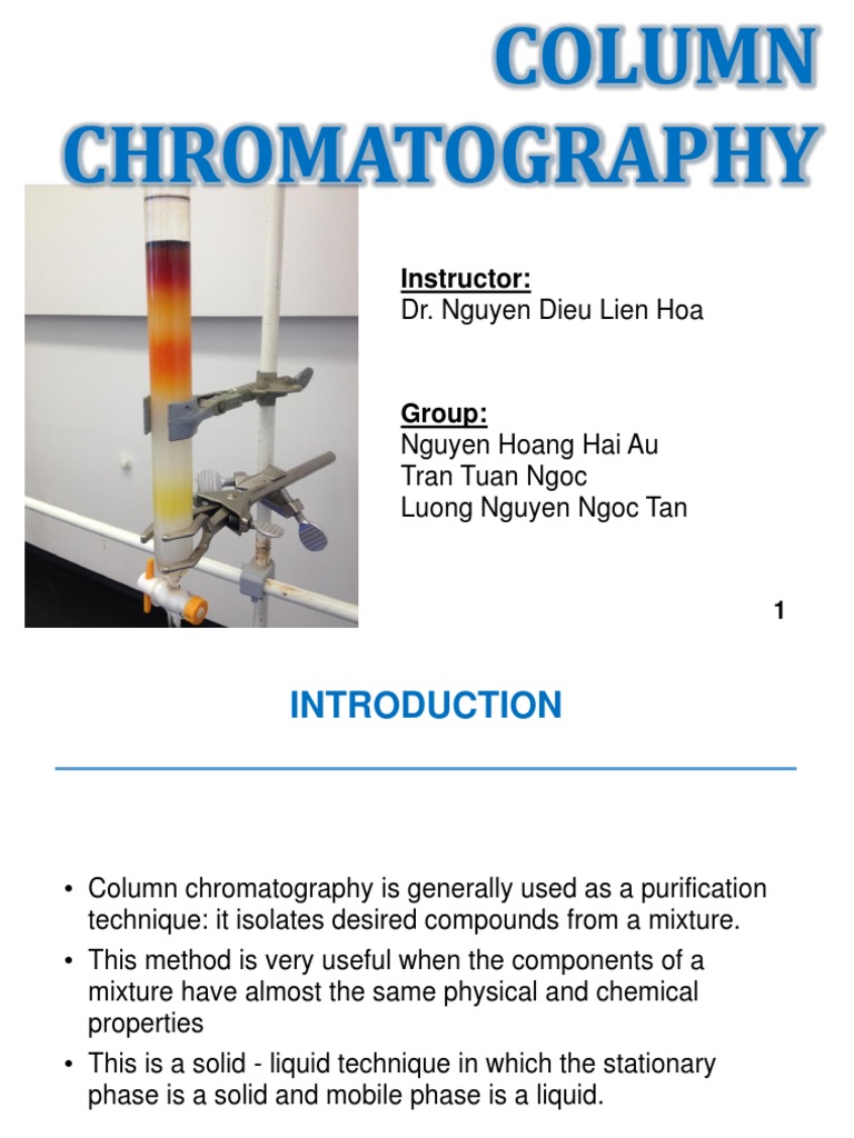 Column Chromatography Guide PDF Chromatography Elution