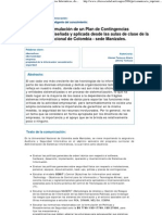 Guía para La Formulación de Un Plan de Contingencias Informáticas