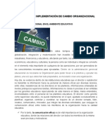 Estrategias de Cambio Organizacional de La I