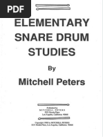 Intermediate Snare Drum Studies - Mitchell Peters | PDF