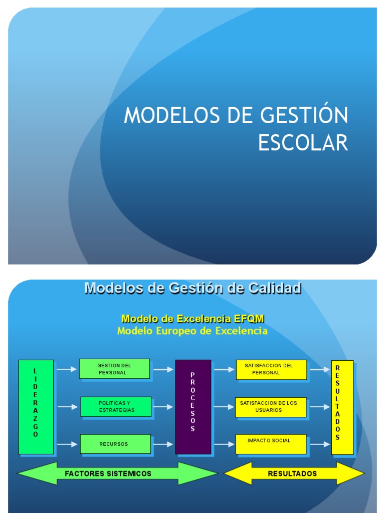 Modelos de Gestion Escolar | Descargar gratis PDF | Plan de estudios ...
