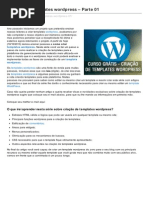 WORDPRESS - Como Criar Templates Wordpress Parte 01