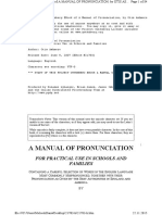 A Manual of Pronunciation. For Practical Use in Schools and Families - Otis Ashmore