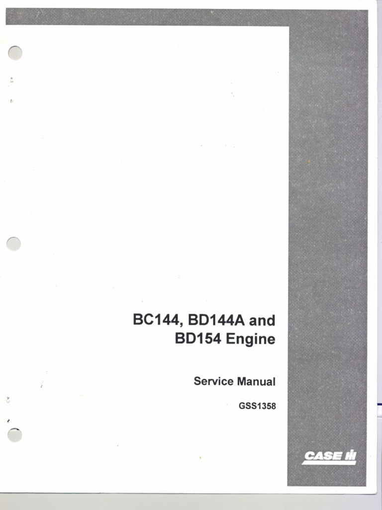 BC144 BD144A BD154 Engine Service Manual | PDF