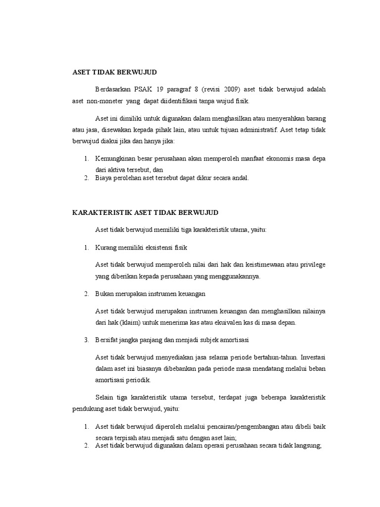 Makalah Aset Tidak Berwujud