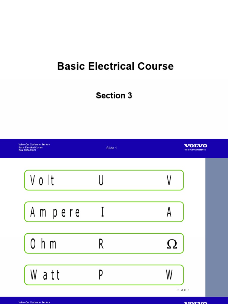 Basic Electrical Course PDF Electricity