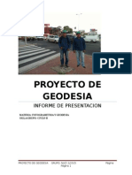 Proyecto de Geodesia