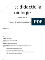 Proiect Didactic La Biologie Nr1 Pr2
