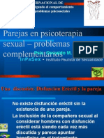 Parejas en Psicoterapia Sexual Problemas Complementarios