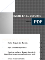 Higiene en El Deporte