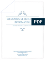 Mapa Conseptual de Elementos Del Sistema de Información