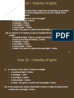 Rule 22 - Visibility of Lights