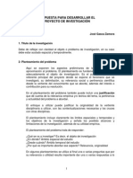 Propuesta para Desarrollar El Proyecto de Investigación