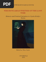 The Hungarian Writer of the Lost Time. Ed. Tibor Gintli. Spectrum Hungarologicum Vol8 Final