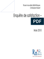 Rapport Enquete de Satisfaction Rouen Nouvelles Bibliotheques