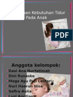 MENGENAL POLA TIDUR ANAK