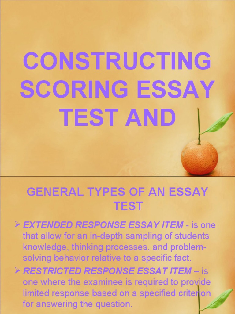 Essay Test Construction Guide | PDF | Essays | Educational Assessment